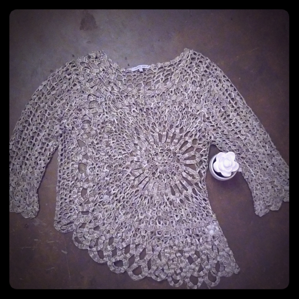 Tempo Paris open knit sweater